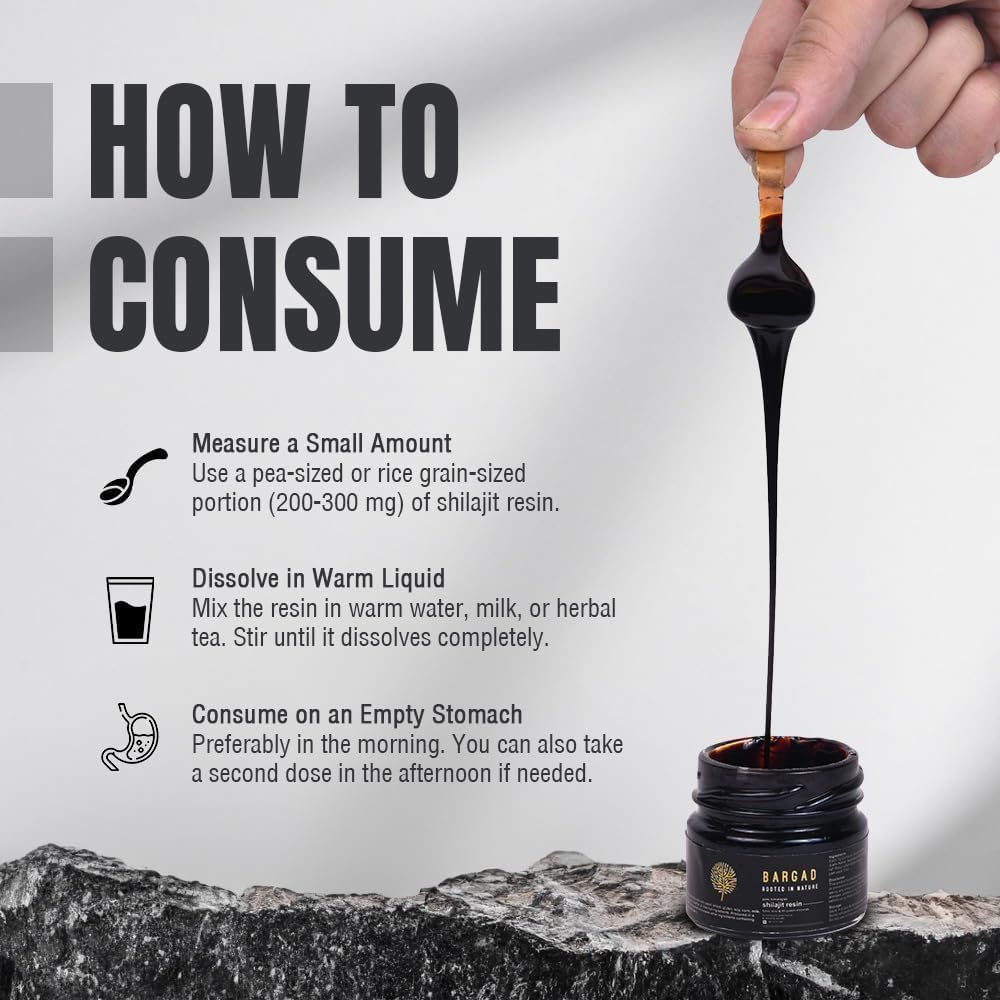 Pure Himalayan Shilajit Resin High Potency for Men & Women | Lab Tested | Gold Grade 100% Pure Shilajit with Fulvic Acid & 85+ Trace Minerals for Energy Boost & Immune Support | 30 Gm