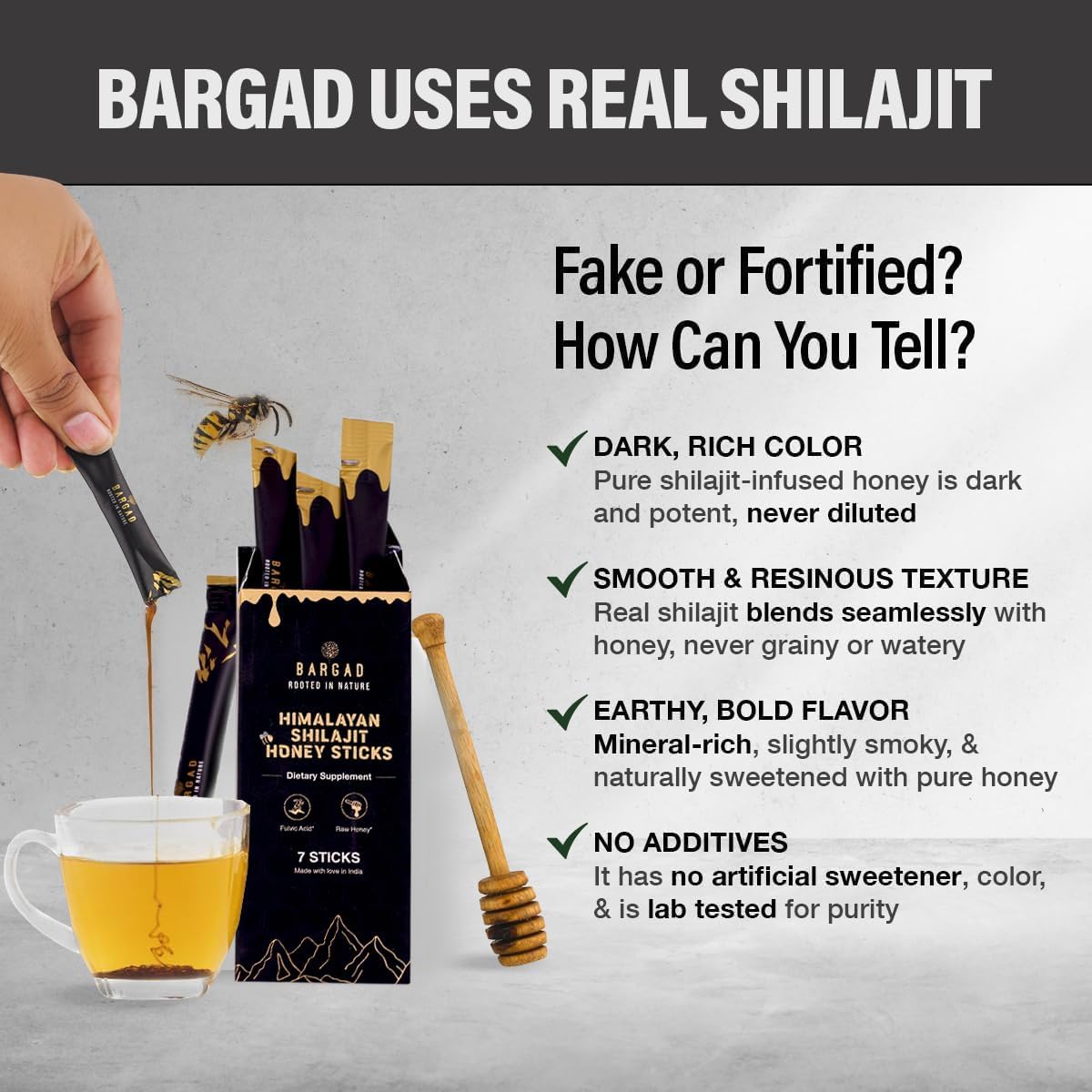 Himalayan Shilajit Honey Sticks with Saffron