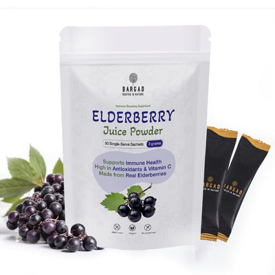 Bargad Elderberry Juice Powder – 30 Single-Serve Sachets