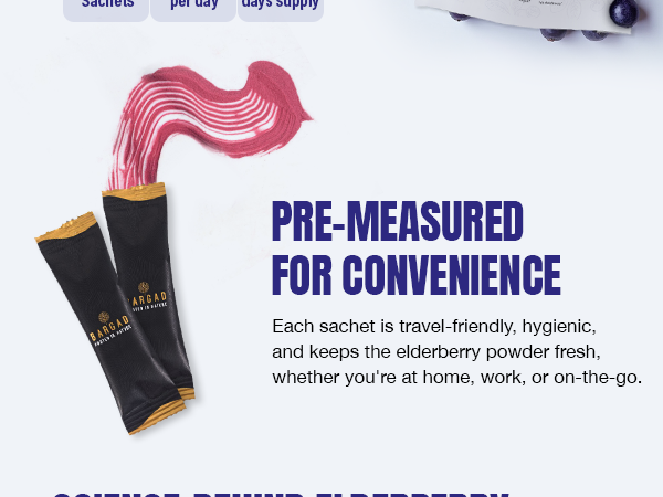Bargad Elderberry Juice Powder – 30 Single-Serve Sachets