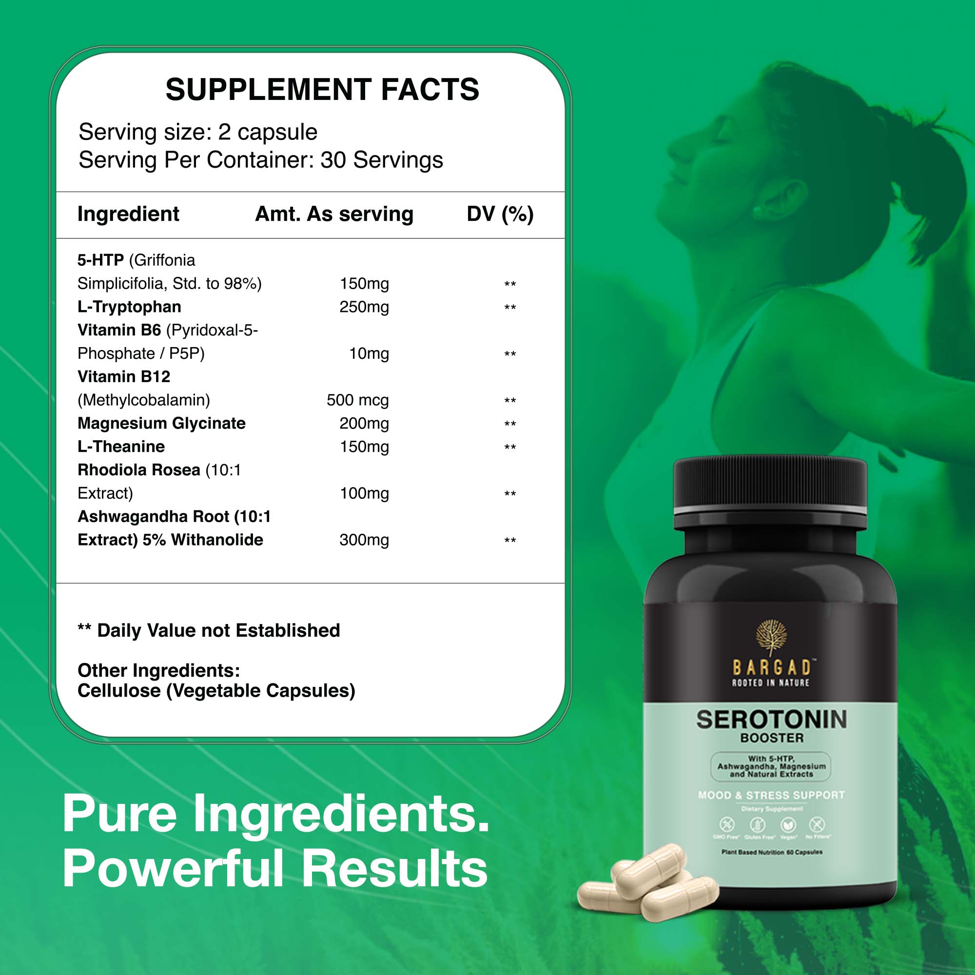 Serotonin Capsule Classic 60count