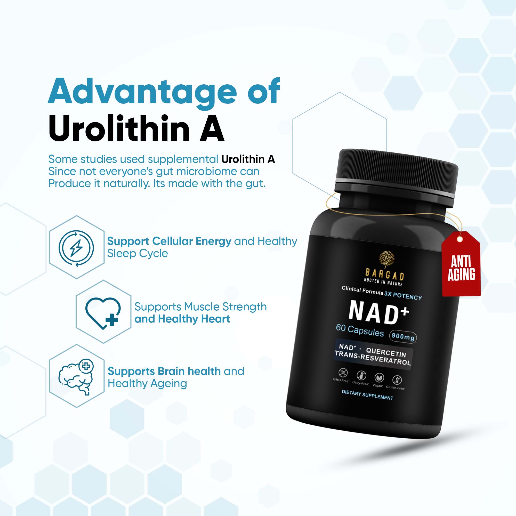 NAD+ Supplement – Advanced Cellular Energy & Anti-Aging Support