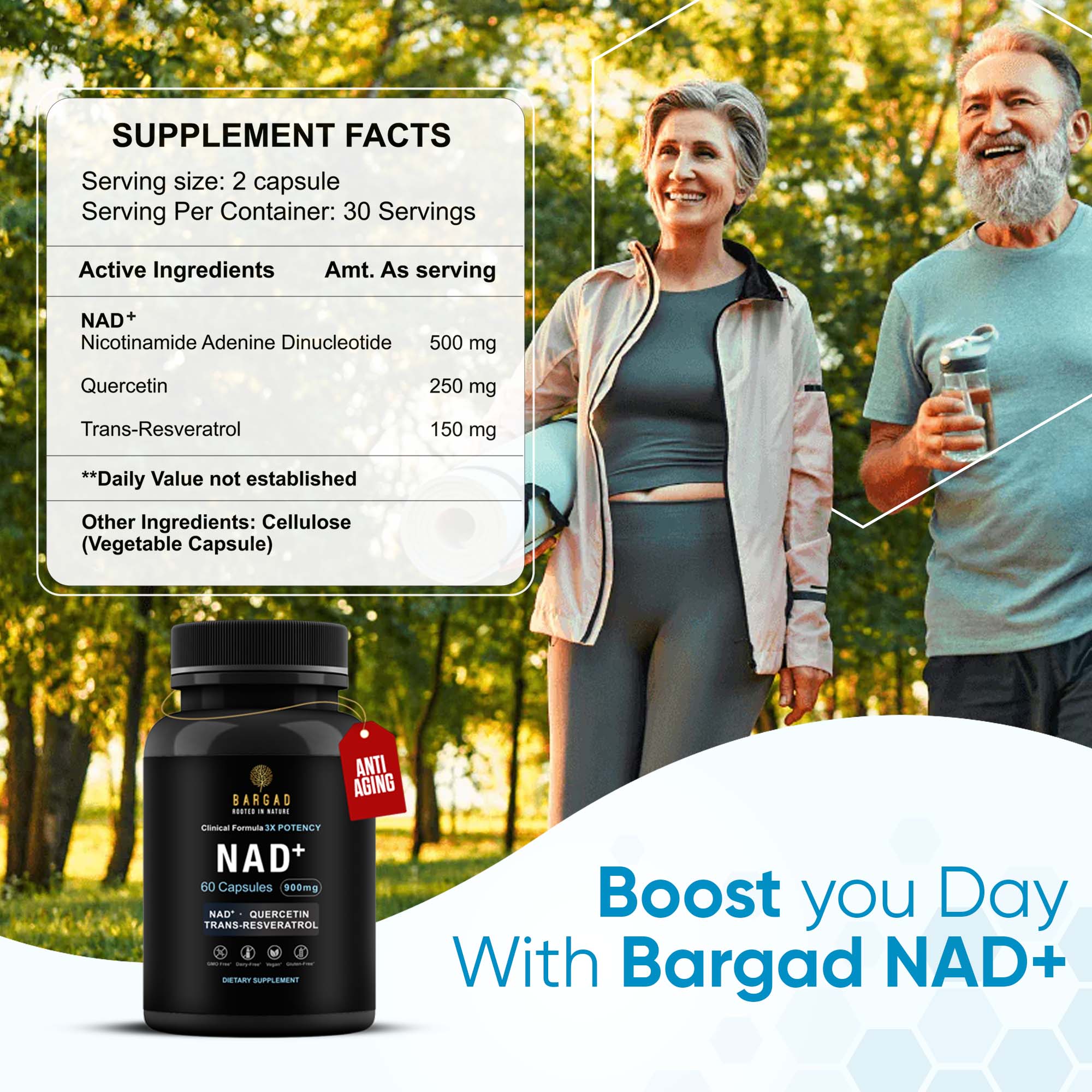 NAD+ Supplement – Advanced Cellular Energy & Anti-Aging Support