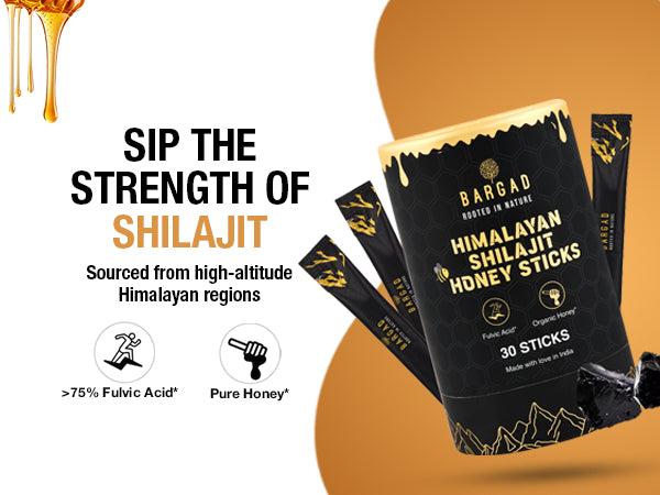 Himalayan Shilajit Honey Sticks with Saffron