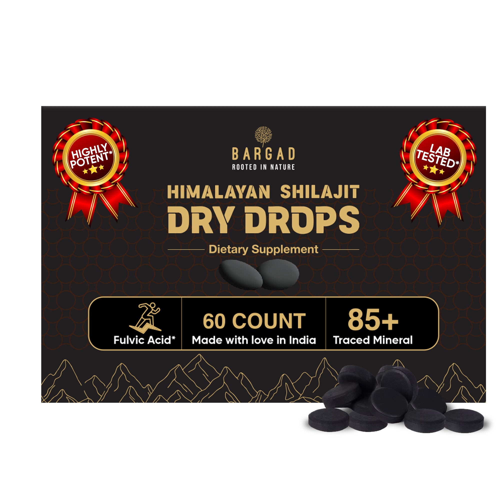 Pure Himalayan Shilajit Dry Drops 400MG