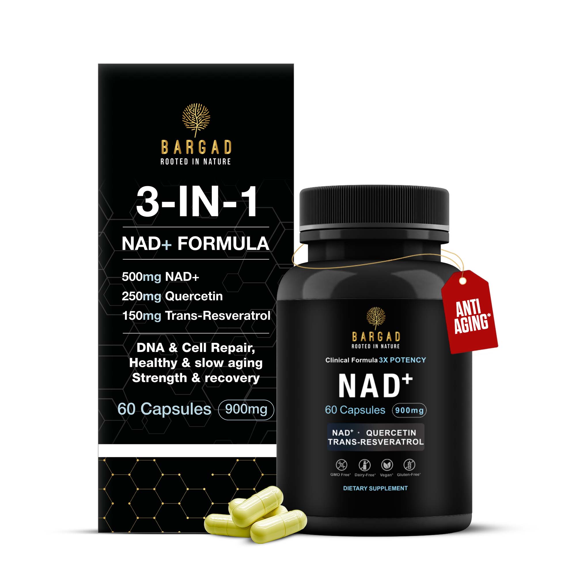NAD+ Supplement – Advanced Cellular Energy & Anti-Aging Support