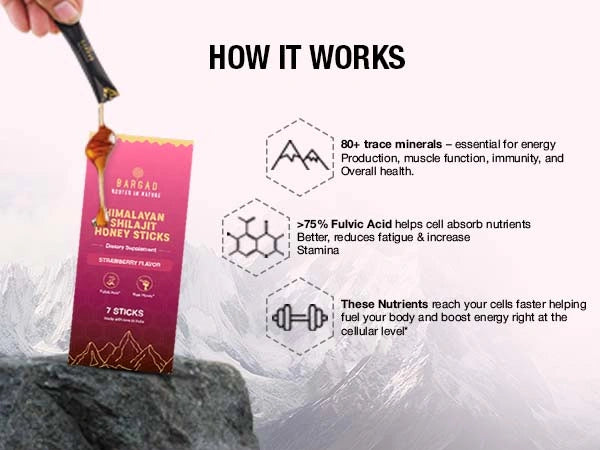 Shilajit Honeystick Strawberry 30 Stick