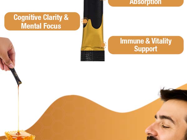 Himalayan Shilajit Honey Sticks with Saffron