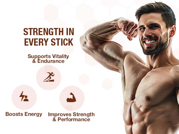 Pure Himalayan Shilajit Sticks with Organic Honey & Cinnamon (7 Count)