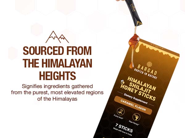 Pure Himalayan Shilajit Sticks with Organic Honey & Caramel (7 Count)
