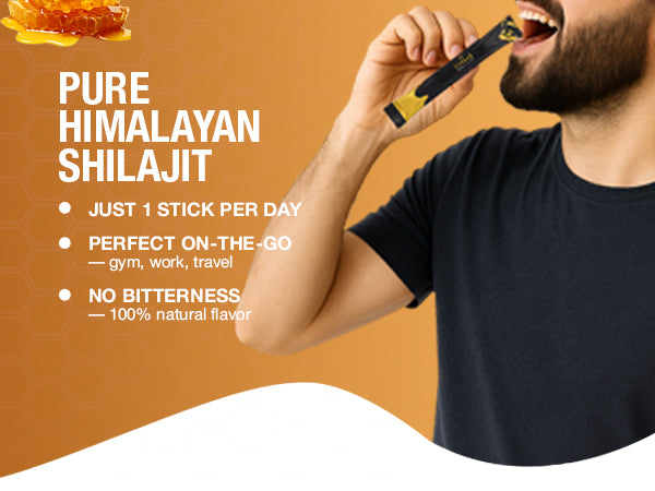 Himalayan Shilajit Honey Sticks with Saffron