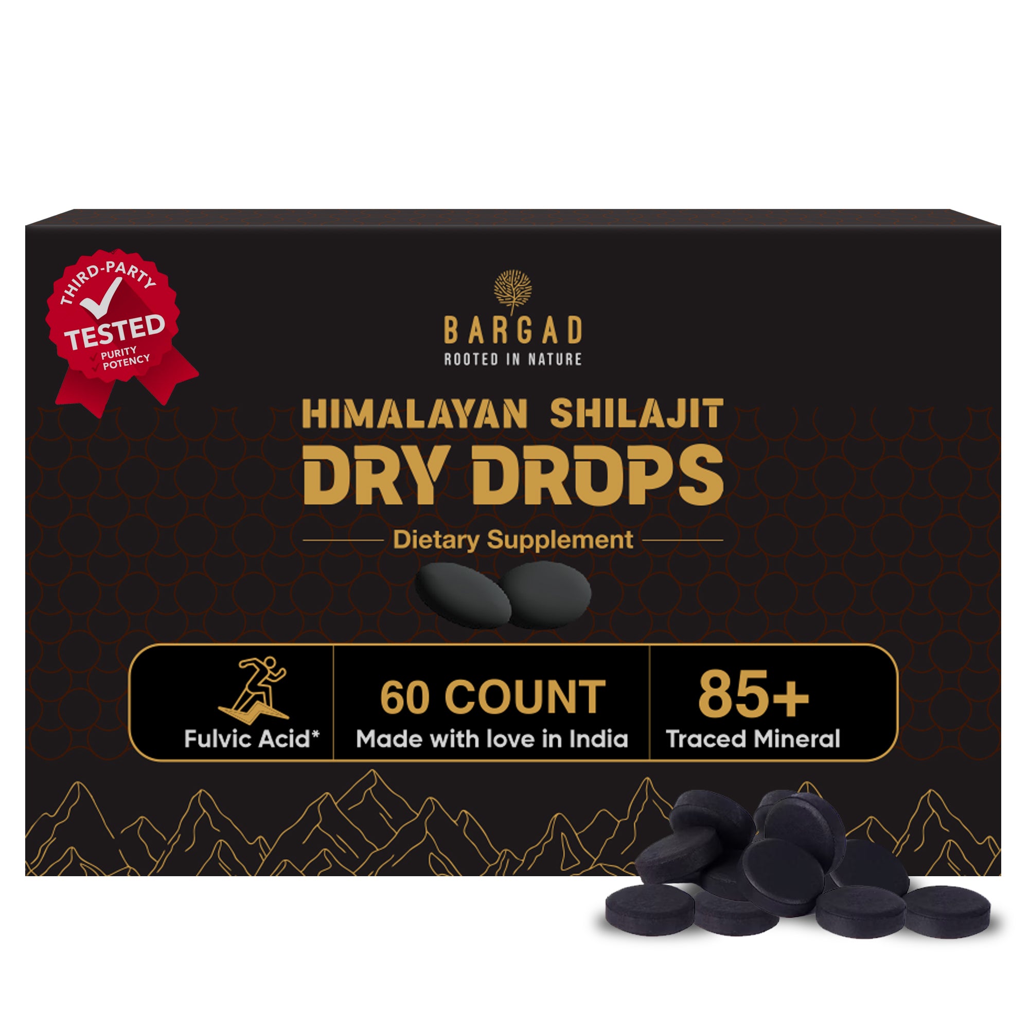 Pure Himalayan Shilajit Dry Drops 400MG