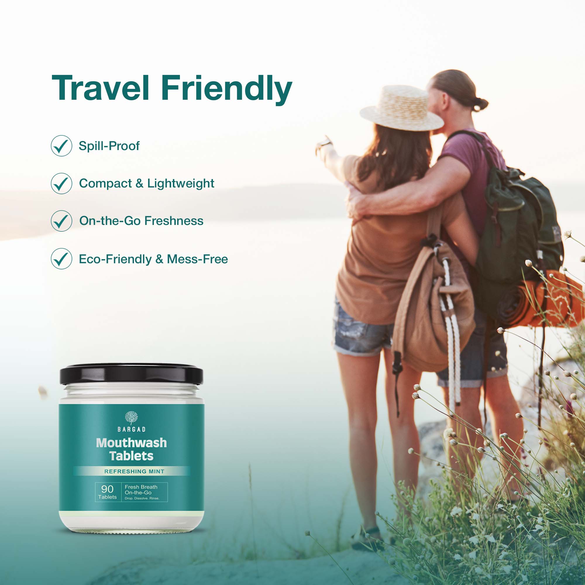 Bargad Mint Mouthwash Tablets 90 Tablets