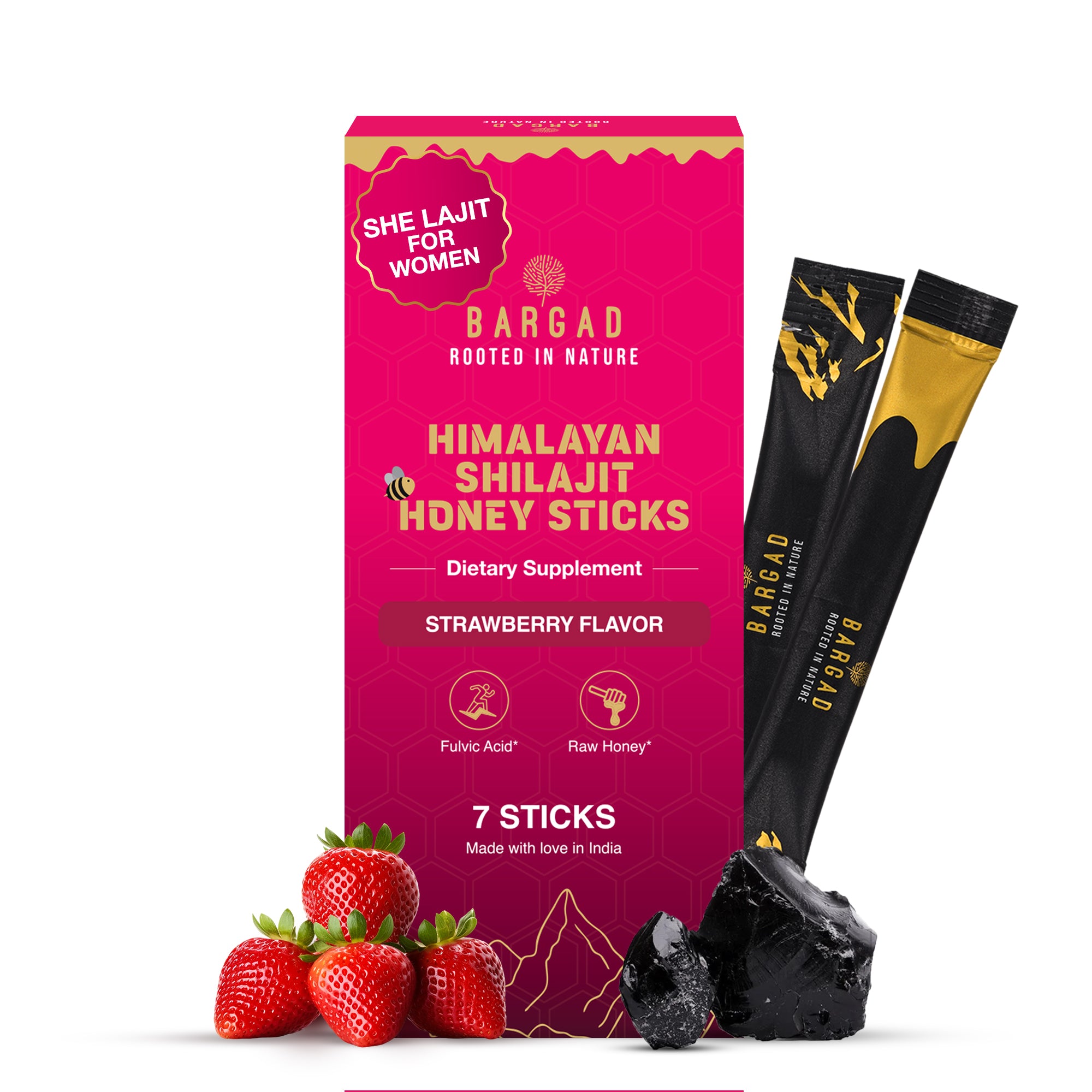 Shilajit Honeystick Strawberry 30 Stick
