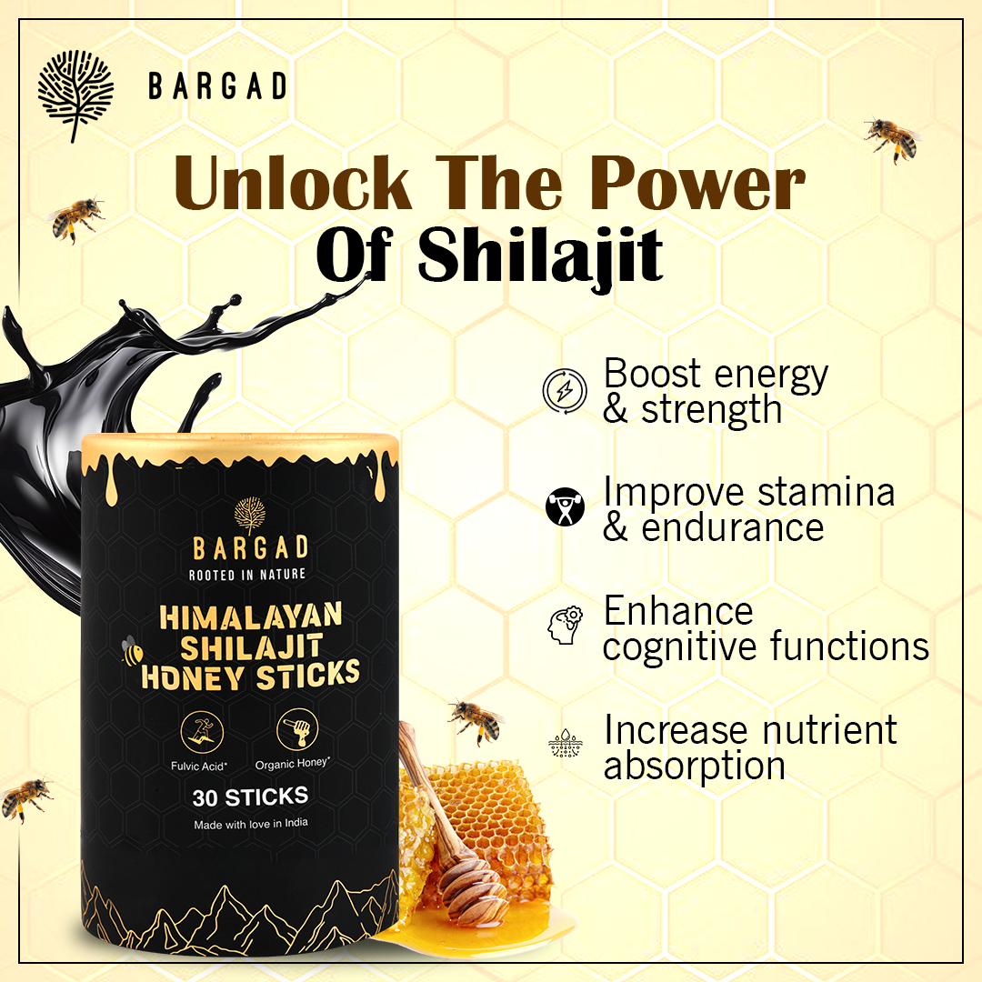 GOLD+ Shilajit Honey Sticks | Pure Himalayan Resin, Honey & Saffron | Energy, Strength & Cognitive Support